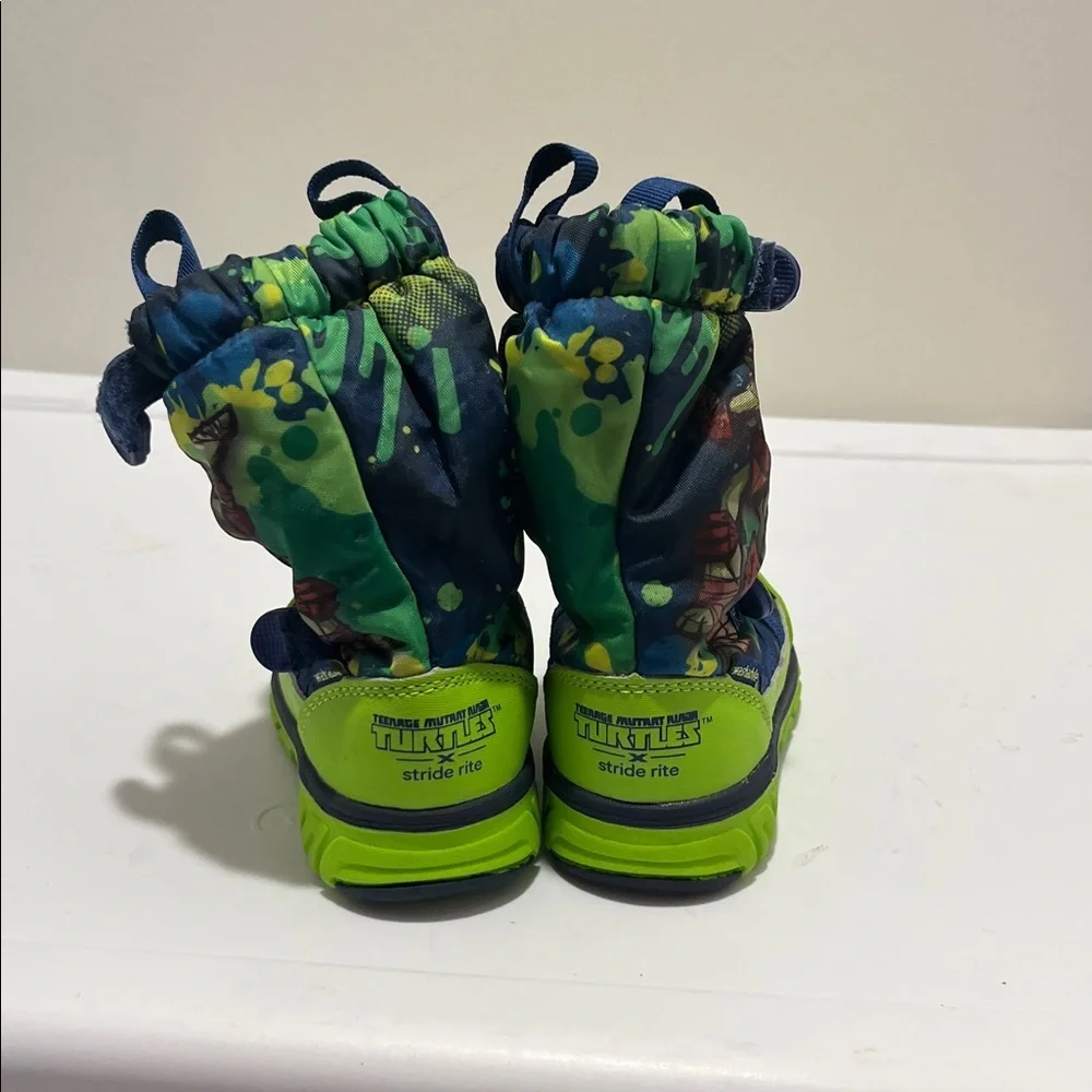 Kids Colorful Stride Rite Teenage Mutant Ninja Turtles Winter Boots